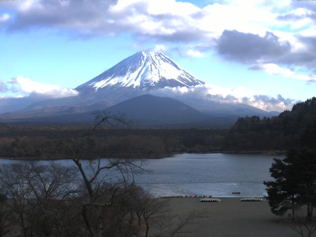 精進湖からの富士山