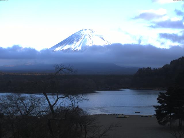 精進湖からの富士山