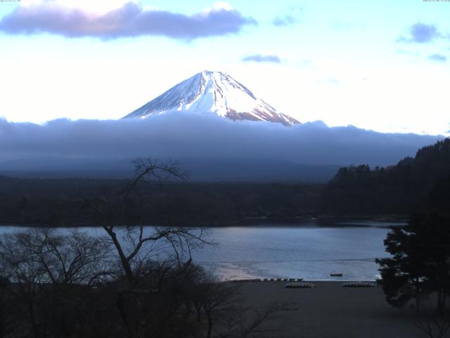 精進湖からの富士山