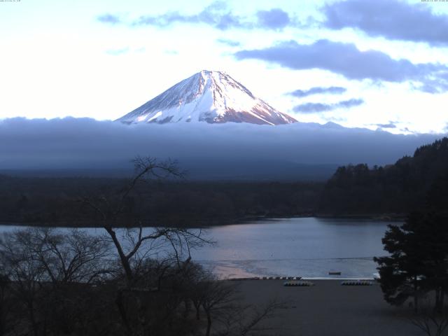 精進湖からの富士山