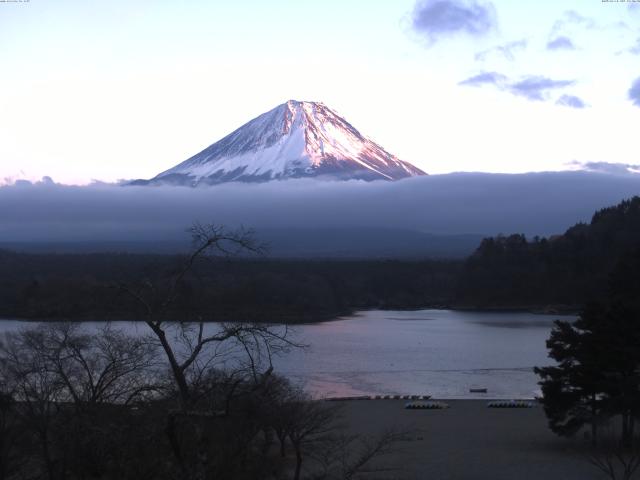 精進湖からの富士山