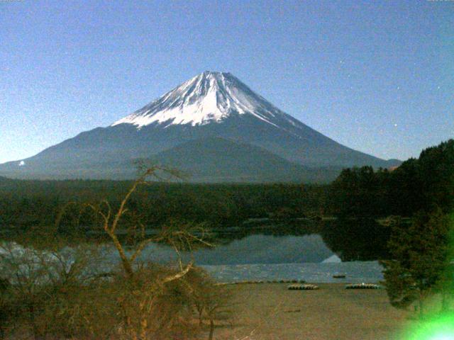 精進湖からの富士山