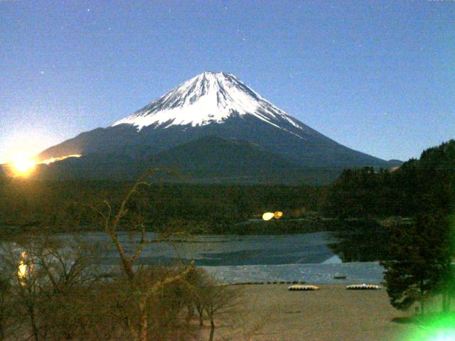 精進湖からの富士山