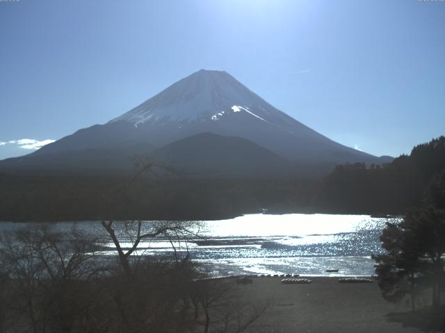 精進湖からの富士山