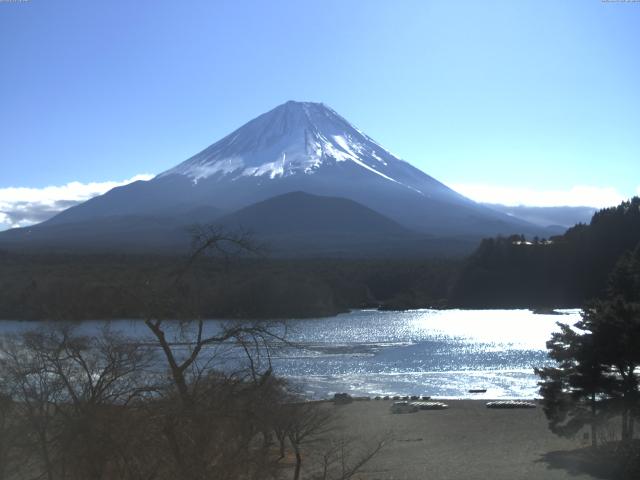 精進湖からの富士山