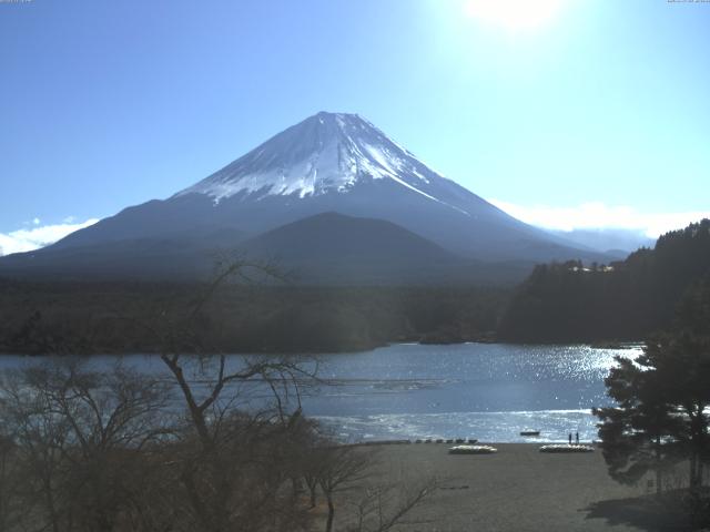 精進湖からの富士山