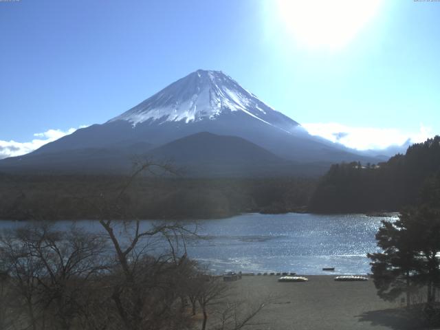 精進湖からの富士山