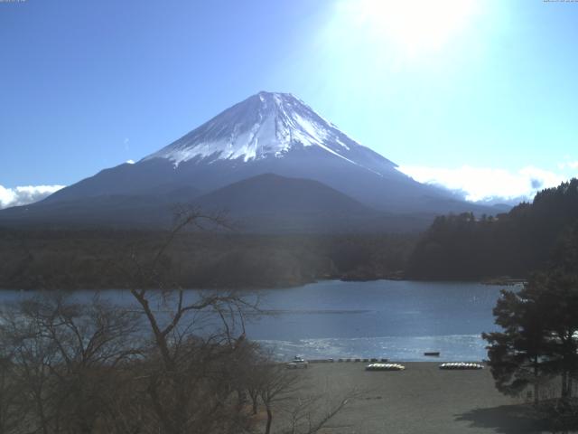 精進湖からの富士山