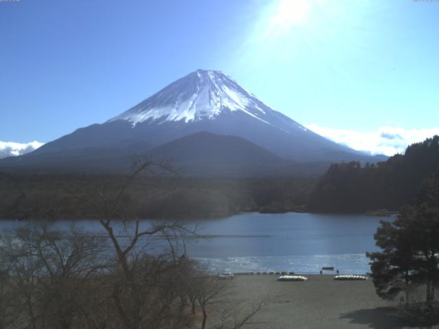 精進湖からの富士山