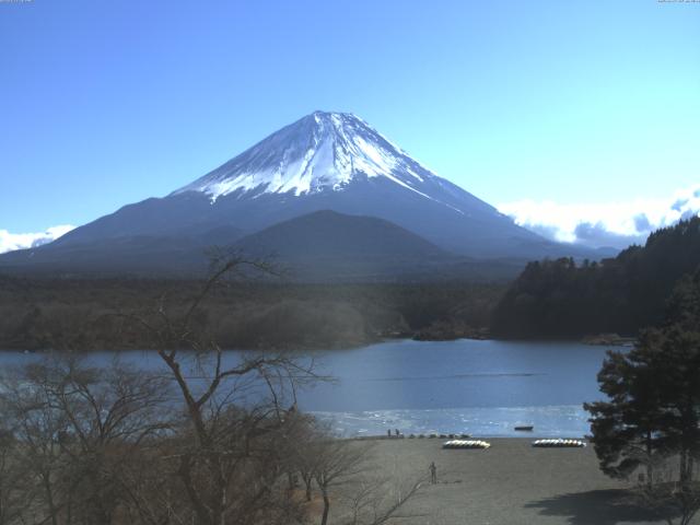 精進湖からの富士山