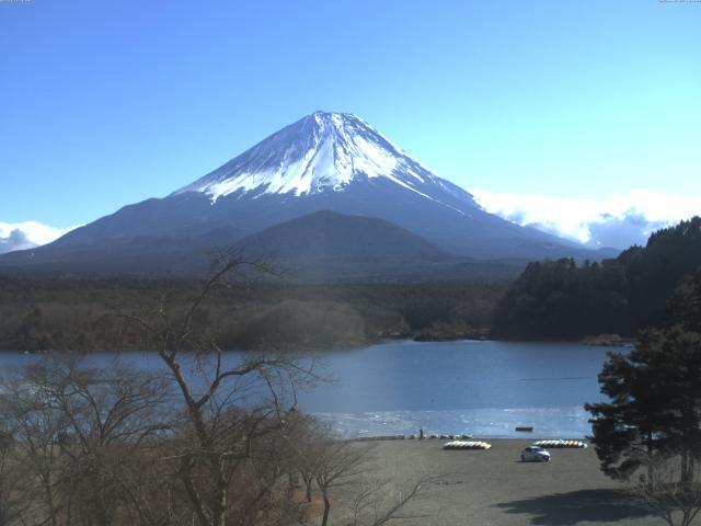 精進湖からの富士山