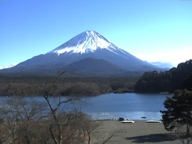 精進湖からの富士山