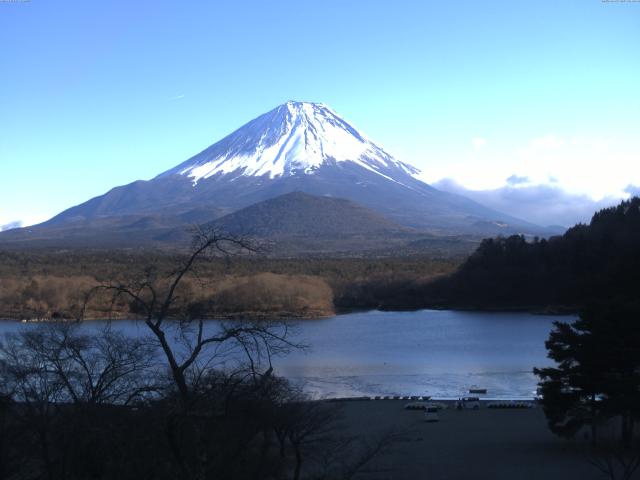 精進湖からの富士山