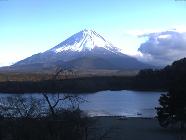 精進湖からの富士山