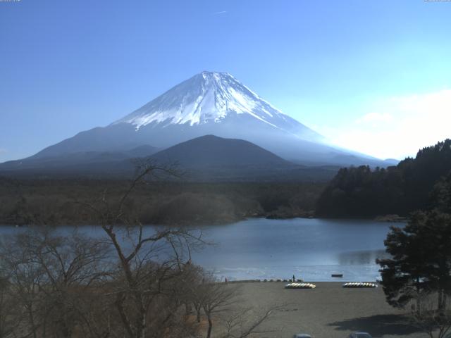 精進湖からの富士山