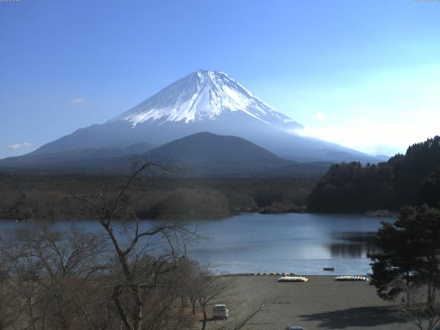 精進湖からの富士山