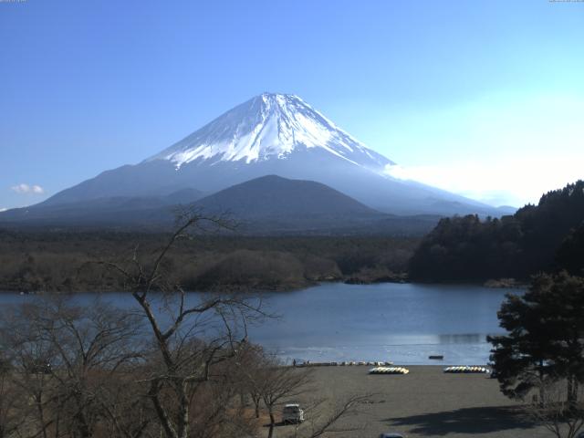 精進湖からの富士山