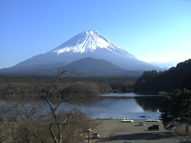 精進湖からの富士山