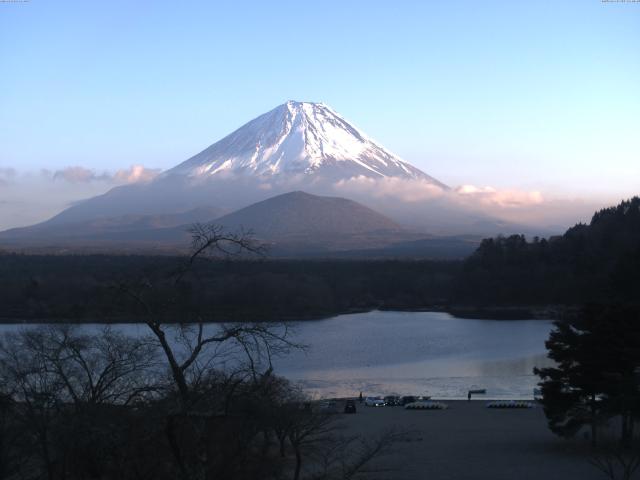 精進湖からの富士山