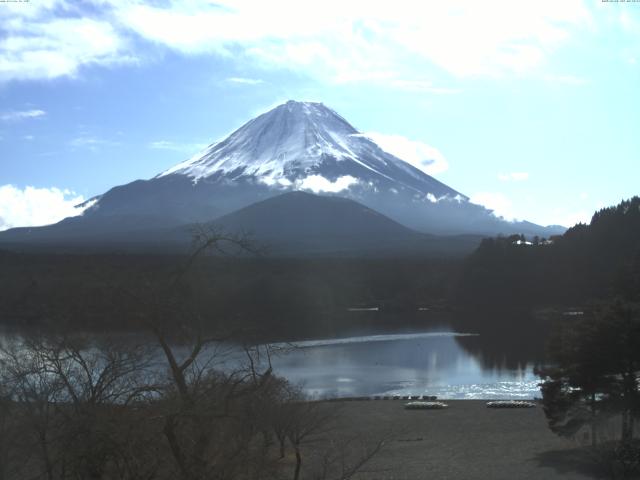 精進湖からの富士山