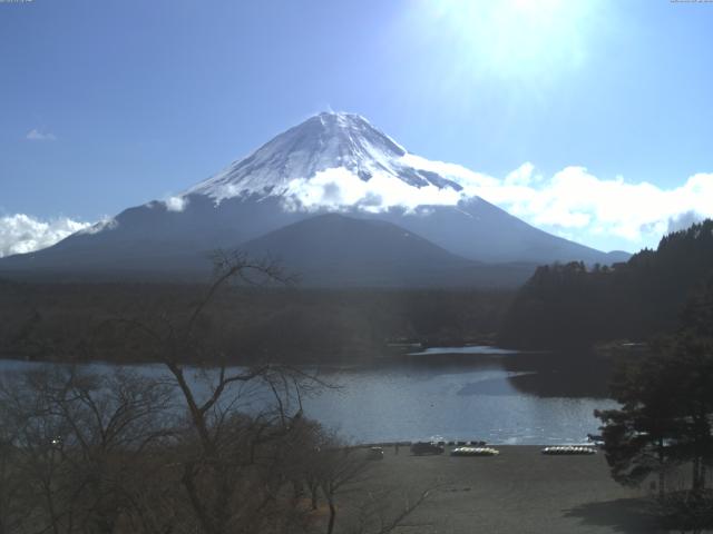 精進湖からの富士山