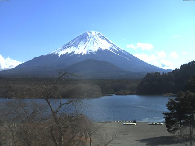 精進湖からの富士山