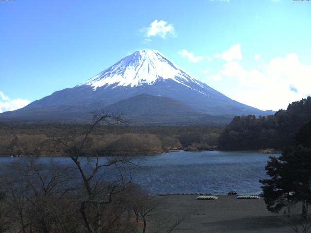 精進湖からの富士山