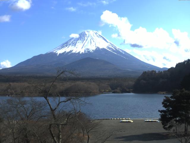 精進湖からの富士山