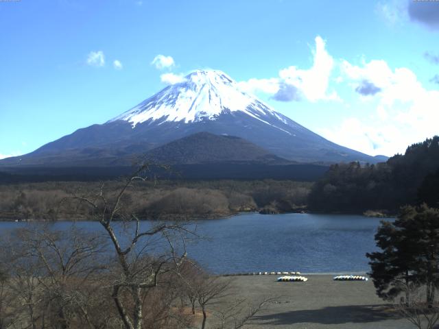 精進湖からの富士山