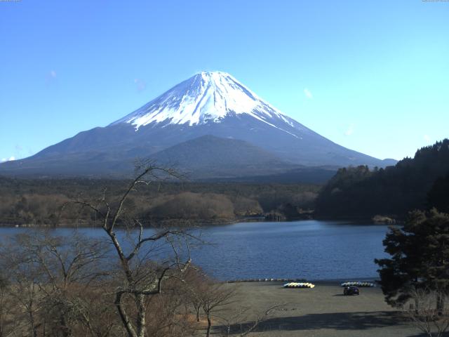 精進湖からの富士山