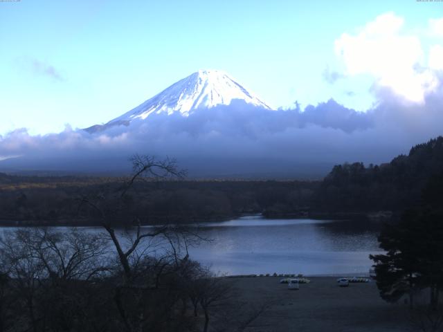 精進湖からの富士山