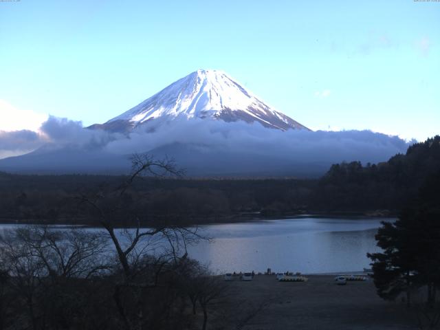 精進湖からの富士山