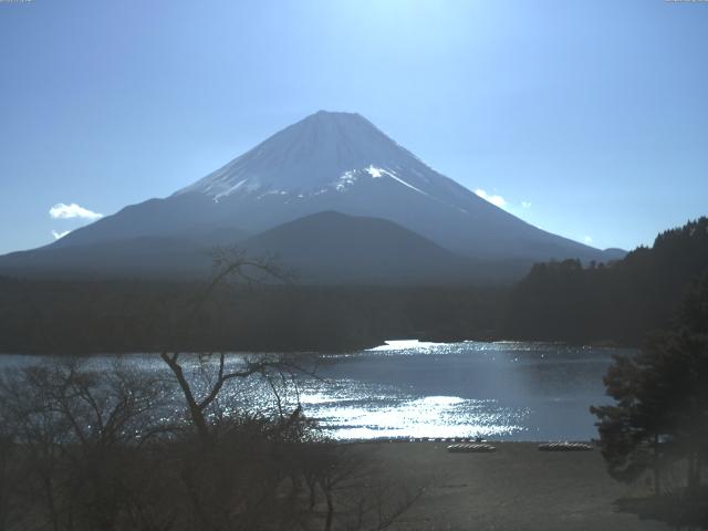 精進湖からの富士山