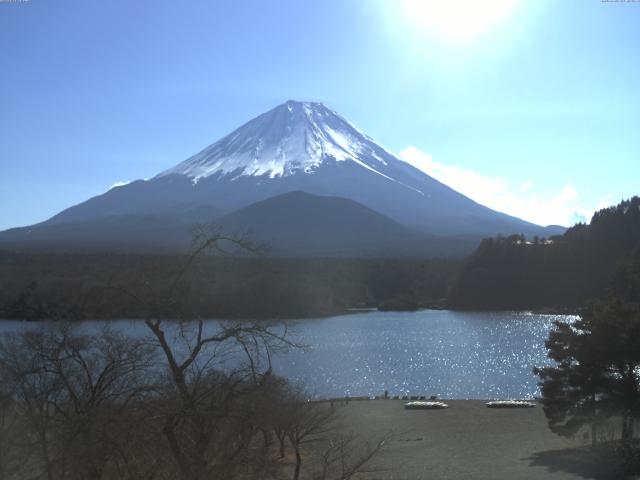 精進湖からの富士山