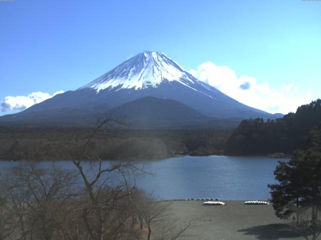 精進湖からの富士山