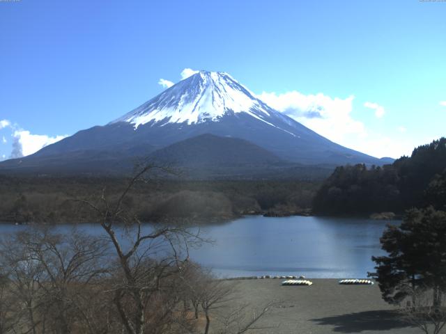 精進湖からの富士山