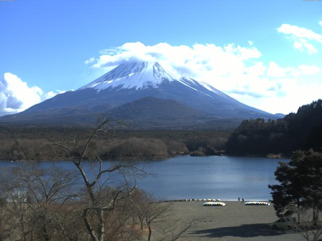 精進湖からの富士山