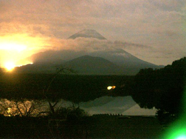 精進湖からの富士山