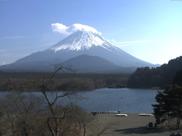 精進湖からの富士山