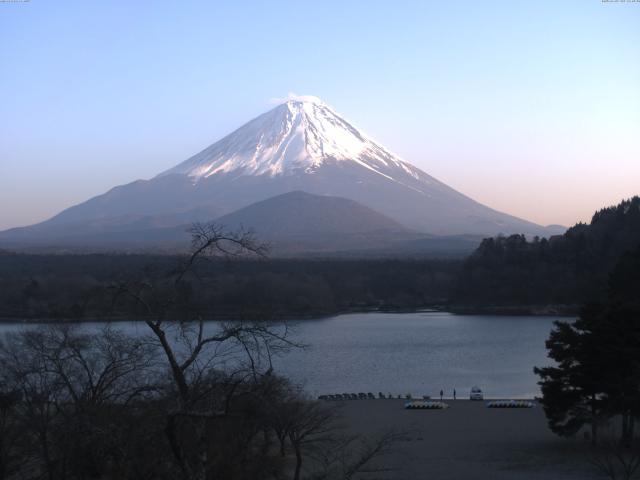 精進湖からの富士山