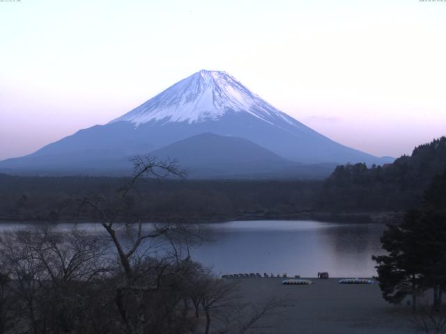 精進湖からの富士山