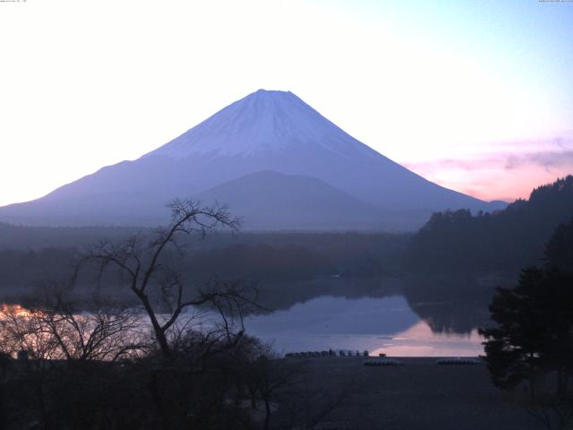 精進湖からの富士山