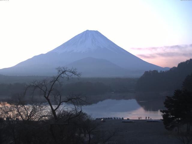 精進湖からの富士山