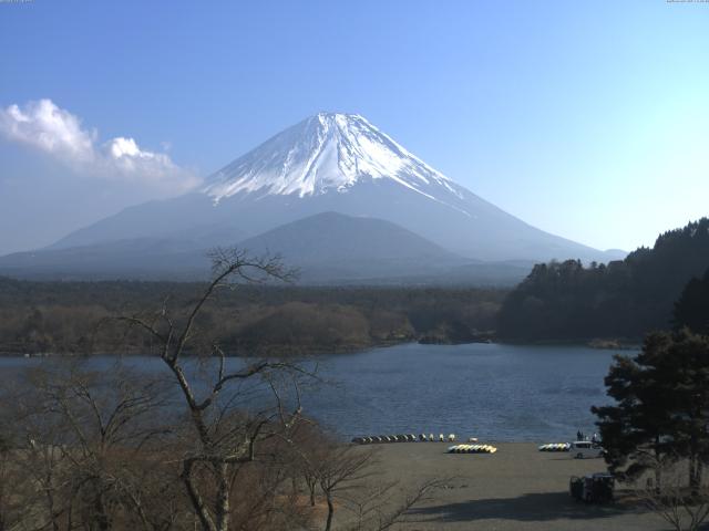 精進湖からの富士山