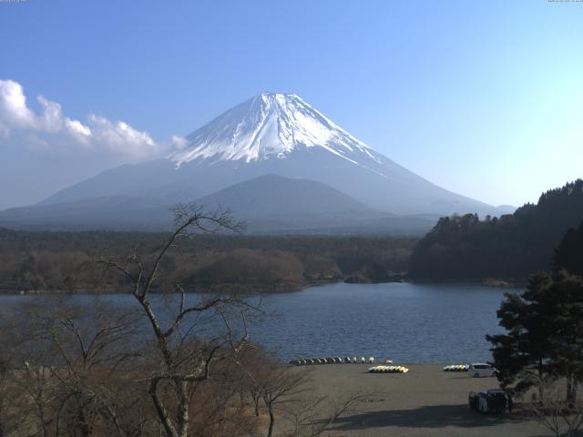 精進湖からの富士山