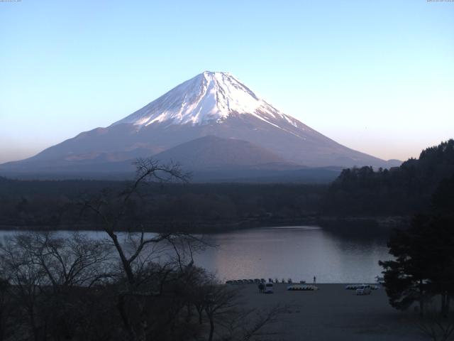 精進湖からの富士山