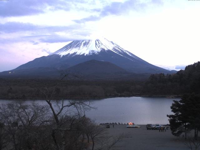 精進湖からの富士山