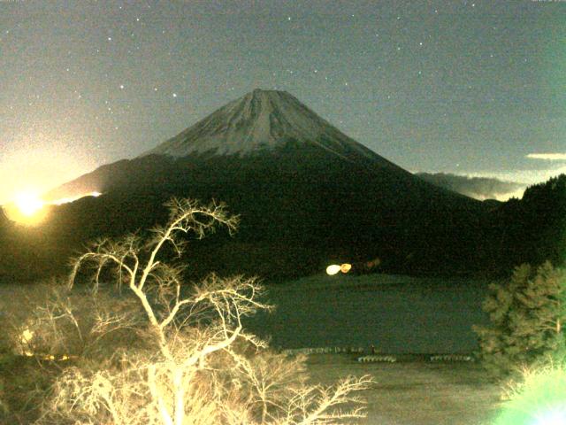 精進湖からの富士山