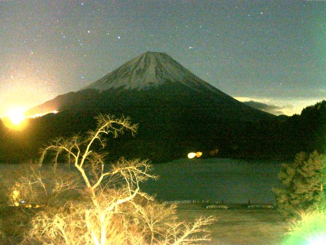 精進湖からの富士山