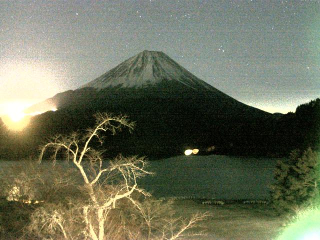 精進湖からの富士山